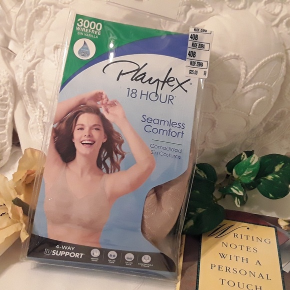NWTAGS PLAYTEX 18 HOUR SEAMLESS 4WAY SUPPORT BRA'S - Picture 1 of 8